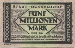 Düsseldorf - Stadt - 21.8.1923 - 5 Millionen Mark