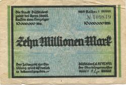Düsseldorf - Stadt - 25.8.1923 - 10 Millionen Mark