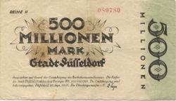Düsseldorf - Stadt - 20.9.1923 - 500 Millionen Mark
