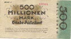 Düsseldorf - Stadt - 20.9.1923 - 500 Millionen Mark