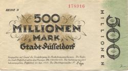 Düsseldorf - Stadt - 20.9.1923 - 500 Millionen Mark