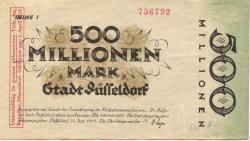 Düsseldorf - Stadt - 20.9.1923 - 1.4.1924 - 500 Millionen Mark