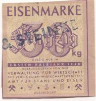 Düsseldorf - Verwaltung für Wirtschaft des vereinigten Wirtschaftsgebietes, Amt für Stahl und Eisen - 1.Halbjahr 1948 - 50 kg