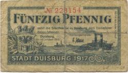 Duisburg - Stadt - 18.10.1919 - 50 Pfennig