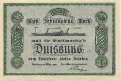 Duisburg - Stadt - 22.3.1923 - 10000 Mark