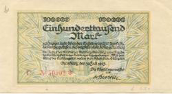 Duisburg - Stadt - 30.7.1923 - 100000 Mark