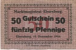 Ebersberg - Markt - 15.12.1916 - 50 Pfennig 