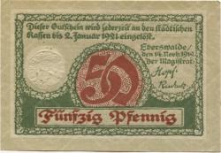 Eberswalde - Stadt - 14.11.1919 - 2.1.1921 - 50 Pfennig 