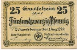 Eckartsberga - Stadt - 1.8.1920 - 25 Pfennig 