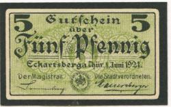 Eckartsberga - Stadt - 1.6.1921 - 50 Pfennig 