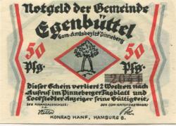 Egenbüttel (heute: Rellingen) - Gemeinde - -- - 50 Pfennig 