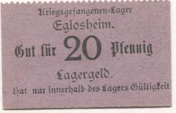 Eglosheim (heute: Ludwigsburg) - Kriegsgefangenen-Lager - -- 20 Pfennig 