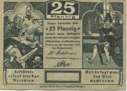 Einbeck - Stadt - 20.12.1920 - 25 Pfennig