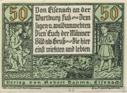 Eisenach - Dahms, Robert, Verlag - -- - 50 Pfennig