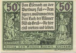 Eisenach - Dahms, Robert, Verlag - -- - 50 Pfennig