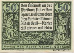 Eisenach - Dahms, Robert, Verlag - -- - 50 Pfennig