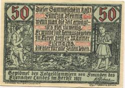 Eisenach - Dahms, Robert, Verlag - Herbst 1921 - 50 Pfennig
