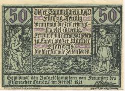 Eisenach - Dahms, Robert, Verlag - Herbst 1921 - 50 Pfennig