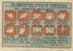 Eisenach - Schwalbe, Karl, Kolonialwaren-Großhandlung - -- - 50 Pfennig