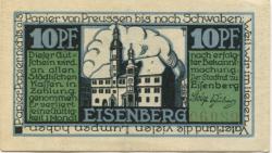 Eisenberg - Stadt - -- - 10 Pfennig