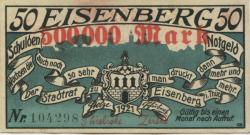 Eisenberg - Stadt - -- - 500000 Mark