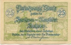 Eisleben - Mansfelder Seekreis - 14.12.1920 -25 Pfennig