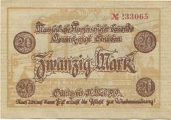 Eisleben - Mansfeld'sche Kupferschiefer bauende Gewerkschaft - - 31.5.1919 - 20 Mark 