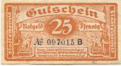 Elberfeld (heute: Wuppertal) - Stadt - 15.11.1919 - 25 Pfennig