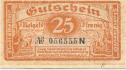 Elberfeld (heute: Wuppertal) - Stadt - 15.11.1919 - 25 Pfennig