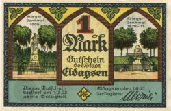 Eldagsen (heute: Springe) - Stadt - 1.6.1921 - 1.2.1922 - 1 Mark