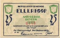 Ellerhoop - Gemeinde - - 1.12.1921 - 25 Pfennig