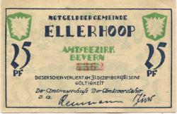 Ellerhoop - Gemeinde - - 1.12.1921 - 25 Pfennig