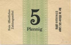 Ellwangen - Offizier-Gefangenenlager - -- - 5 Pfennig