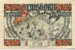 Elmshorn - Stadt - November 1921 - 50 Pfennig