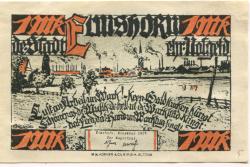 Elmshorn - Stadt - November 1921 - 1 Mark