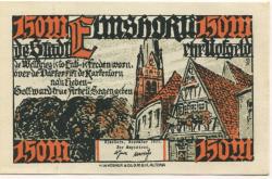 Elmshorn - Stadt - November 1921 - 1.50 Mark