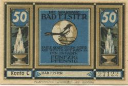 Elster (Bad) - Sparkasse - -- - 50 Pfennig