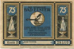 Elster (Bad) - Sparkasse - -- - 75 Pfennig