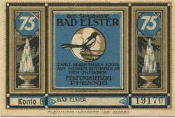 Elster (Bad) - Sparkasse - -- - 75 Pfennig