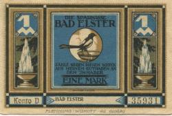 Elster (Bad) - Sparkasse - -- - 1 Mark