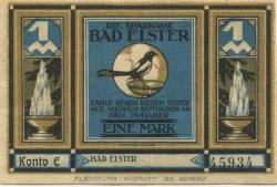 Elster (Bad) - Sparkasse - -- - 1 Mark