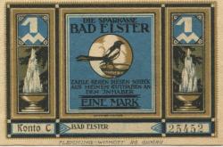 Elster (Bad) - Sparkasse - -- - 1 Mark