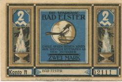 Elster (Bad) - Sparkasse - -- - 2 Mark