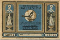 Elster (Bad) - Sparkasse - -- - 2 Mark