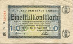 Emden - Stadt - 12.8.1923 - 1 Million Mark