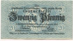Emmendingen - Stadt - 1.8.1917 - 20 Pfennig