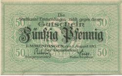 Emmendingen - Stadt - 1.8.1917 - 50 Pfennig