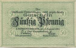 Emmendingen - Stadt - 1.8.1917 - 50 Pfennig
