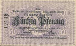 Emmendingen - Stadt - 1.8.1917 - 50 Pfennig