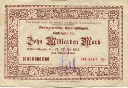 Emmendingen - Stadt - 27.10.1923 - 10 Milliarden Mark